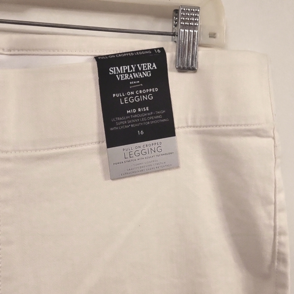 Simply Vera Silk Denim Pull on Legging 16 NWT - Picture 2 of 6